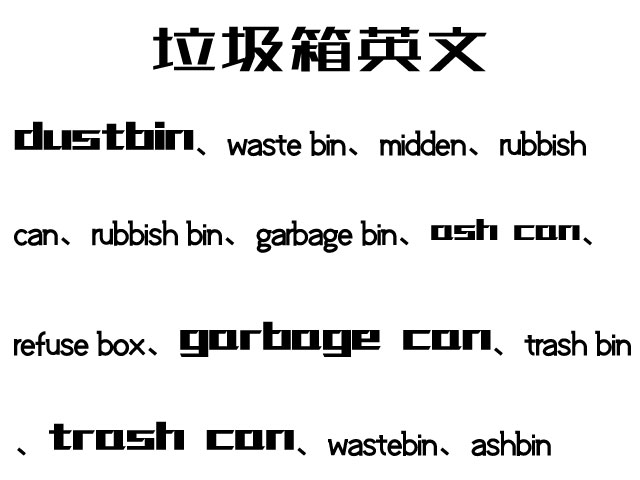 垃圾箱英文單詞翻譯及對(duì)話(huà)場(chǎng)景語(yǔ)句